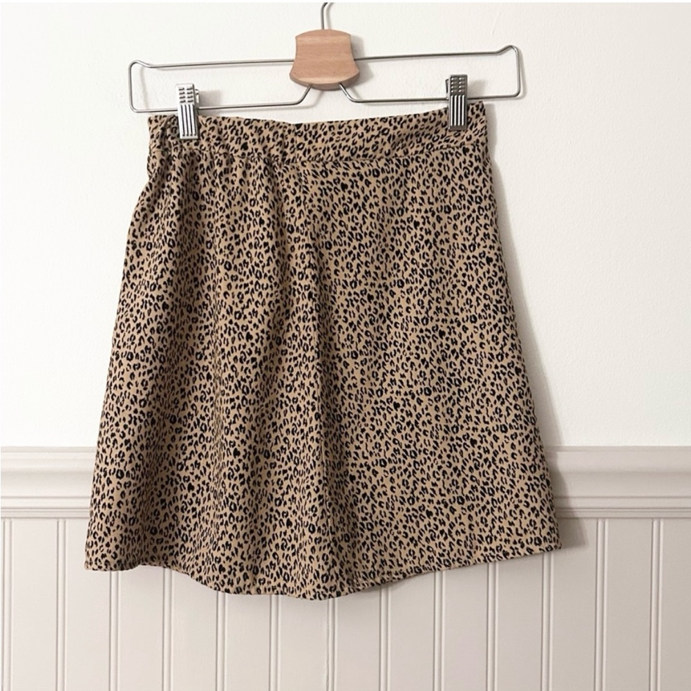 BP Cute Animal Leopard Print Mini Skirt Size XS